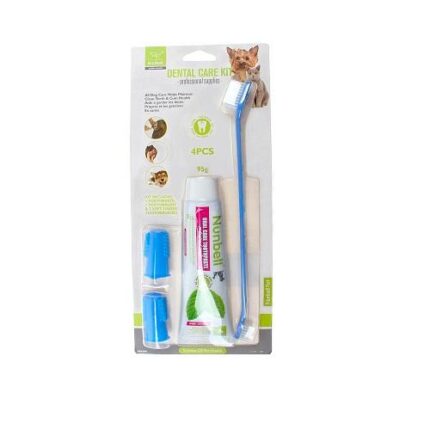 Accesorio Mascotas-Kit cuidado dental Nunbell