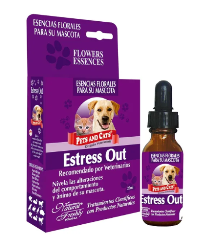 Medicamento veterinario-Esencia floral Natural Freshl y Estres Out